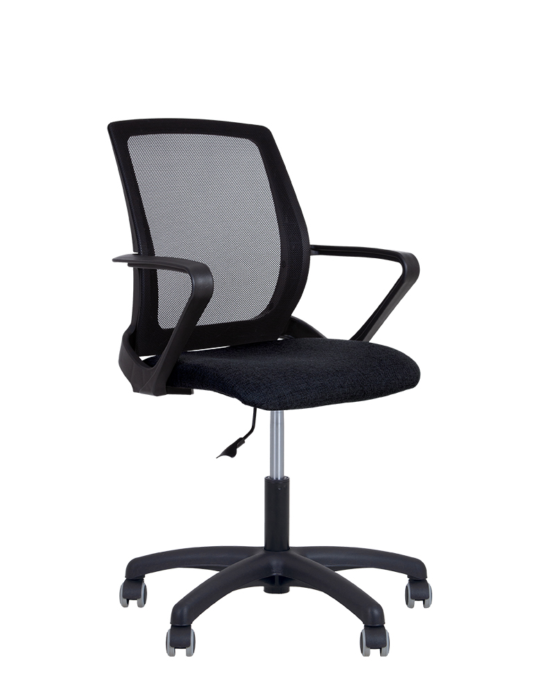 Крісло офісне NOWY STYL FLY GTP BLACK (J) OH/5 C-11 тканина, підлокітники